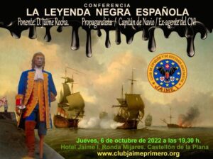 Cartel Conferencia Leyenda Negra Española - Jaime Rocha