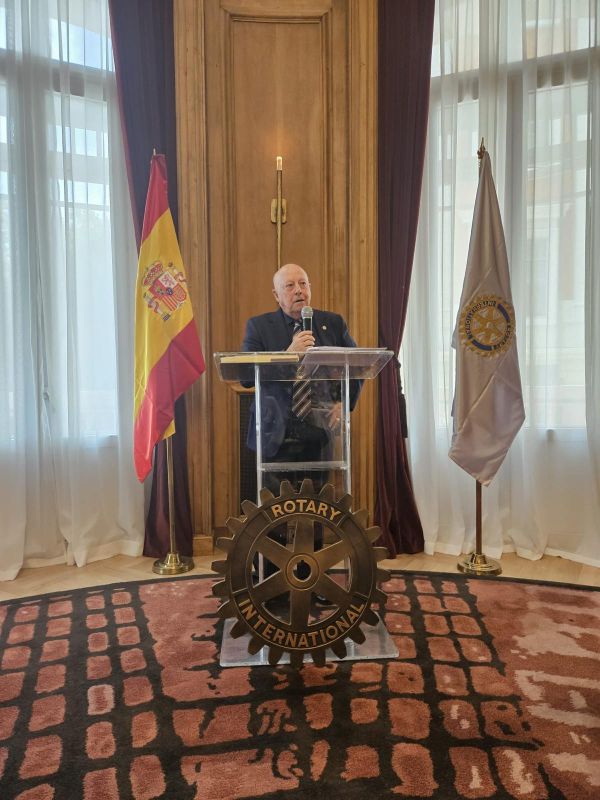 Jaime Rocha en la conferencia Rotary Club de Madrid en el Hotel Palace