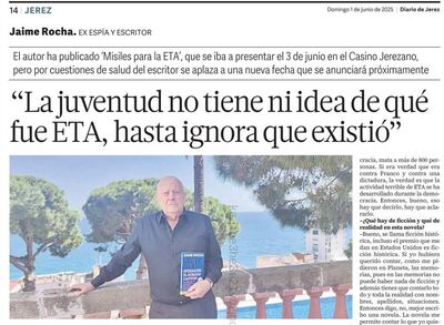 Jaime Rocha en Prensa Diario de Jerez - Artículo sobre ETA