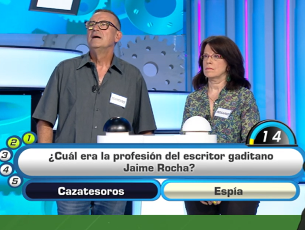 Programa de canal sur, Atrápame si puedes, con anécdota televisiva