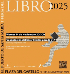 presentación del libro 'Misiles para ETA' en la Feria del Libro de El Puerto de Santa María.