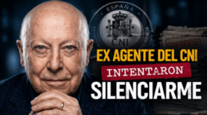 Retrato de Jaime Rocha con mensaje sobre su etapa en el CNI y presiones para silenciarle.
