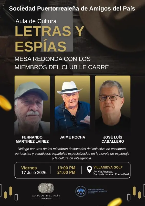 Mesa redonda con los miembros del club Le Carré